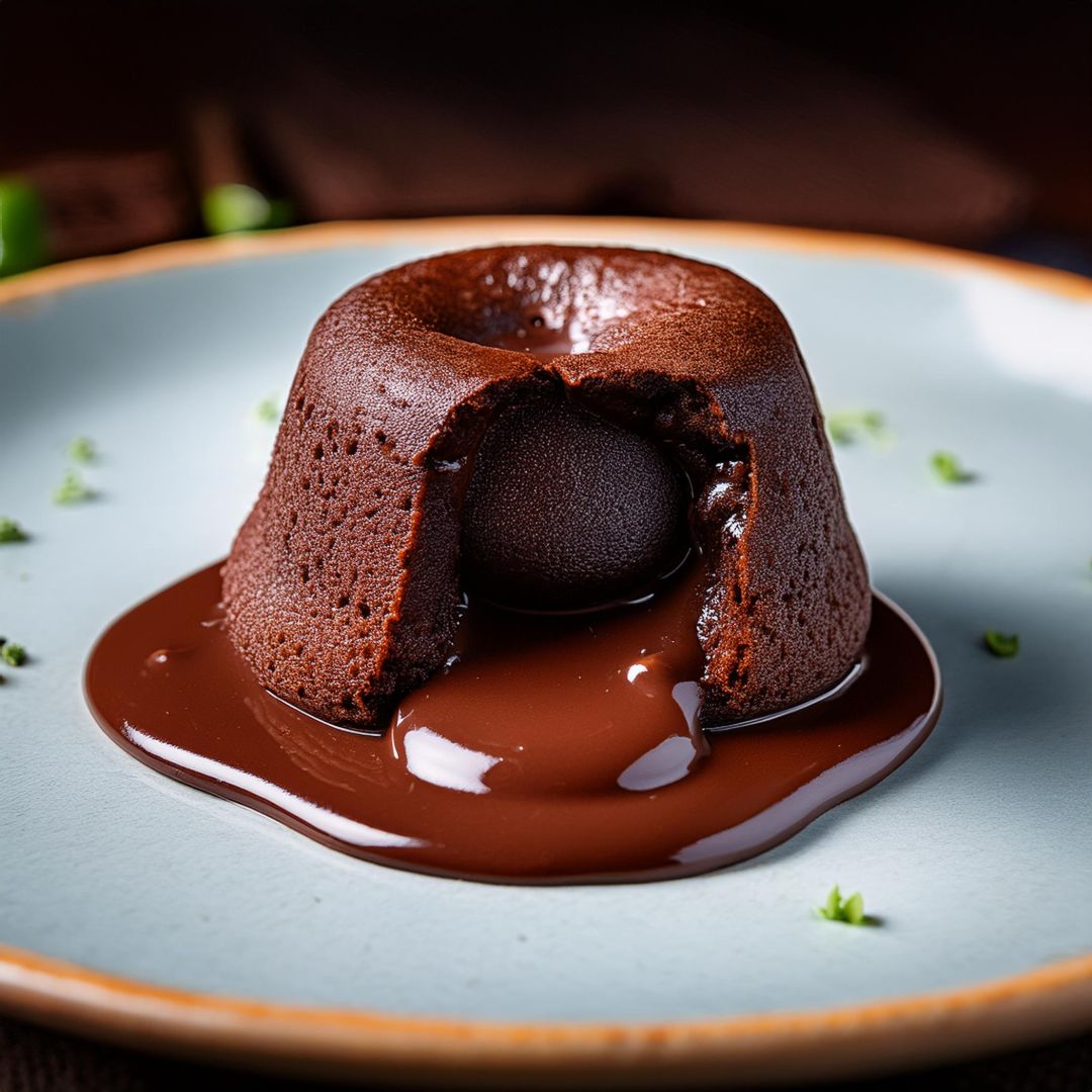 fondant on a plate